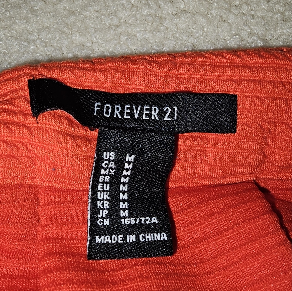 5 for $ 25 Bundle deal - Forever 21 orange mini skirt - Picture 3 of 3